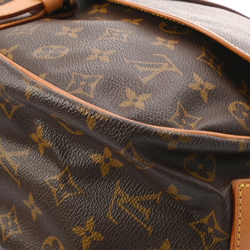 LOUIS VUITTON ルイヴィトン モノグラム ソミュール 35 ブラウン M42254 レディース モノグラムキャンバス ショルダーバッグ Bランク 中古 銀蔵