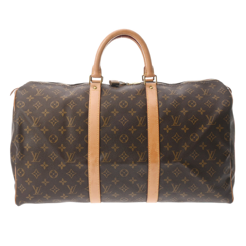 LOUIS VUITTON ルイヴィトン モノグラム キーポル 50 ブラウン M41426 ユニセックス モノグラムキャンバス ボストンバッグ ABランク 中古 銀蔵