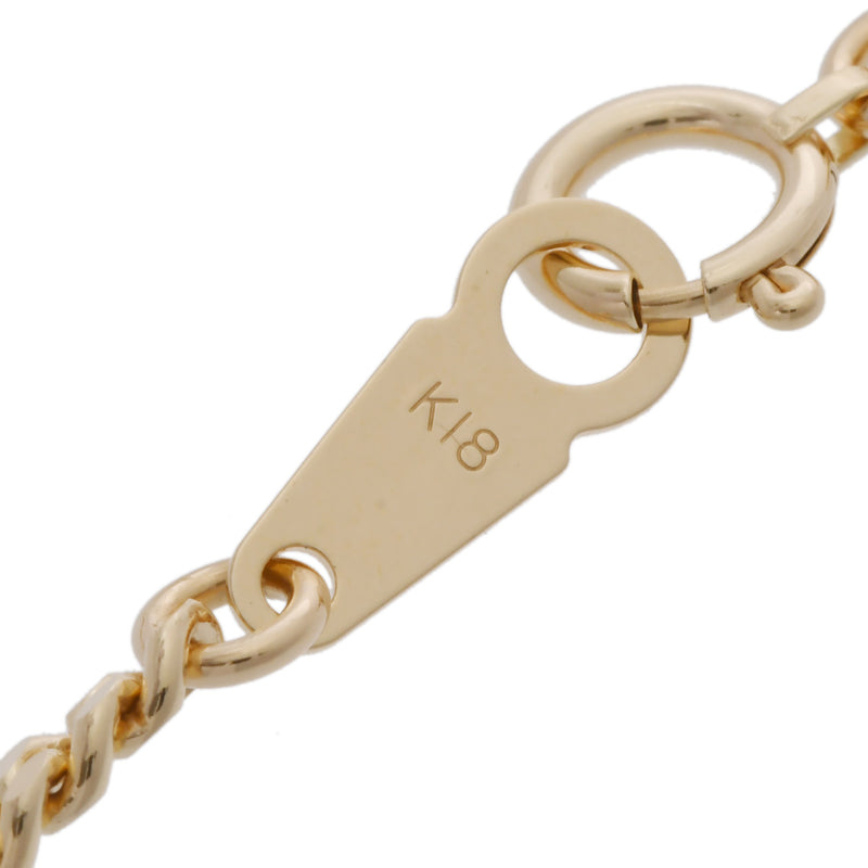 no brand ノーブランド 二面喜平 チェーン ユニセックス K18イエローゴールド YG ネックレス Aランク 中古 銀蔵