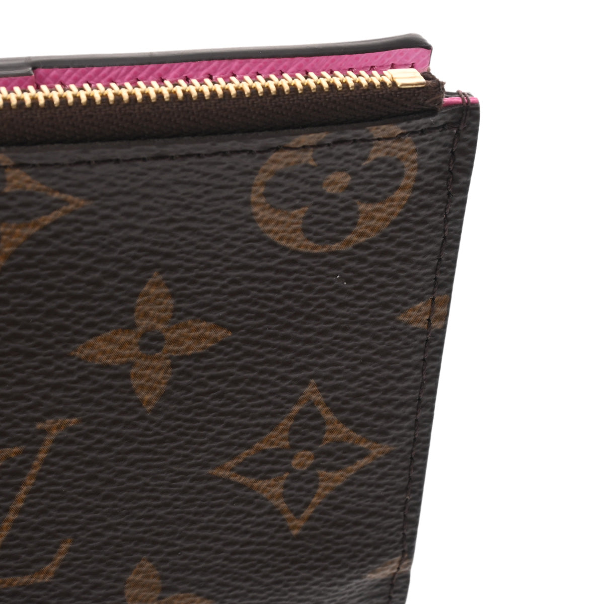 ルイヴィトンポルトフォイユリサ 14145 ブラウン/ピンク レディース
