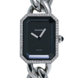 シャネル プルミエール ベゼルダイヤ H3252 ブラック レディース 腕時計 クォーツ 中古 銀蔵