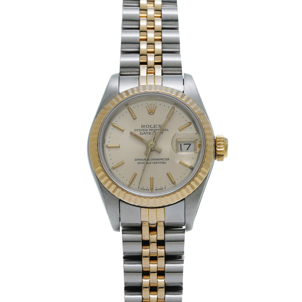 ロレックス デイトジャスト 69173 92番台(1985年頃製造) シャンパン レディース 腕時計 自動巻き 中古 銀蔵