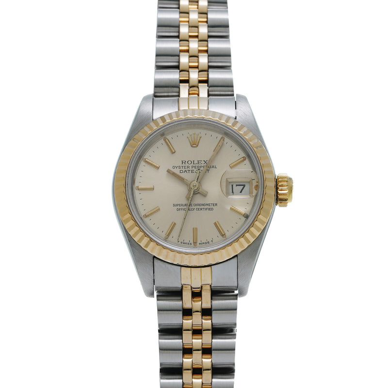 ロレックス デイトジャスト 69173 92番台(1985年頃製造) シャンパン レディース 腕時計 自動巻き 中古 銀蔵