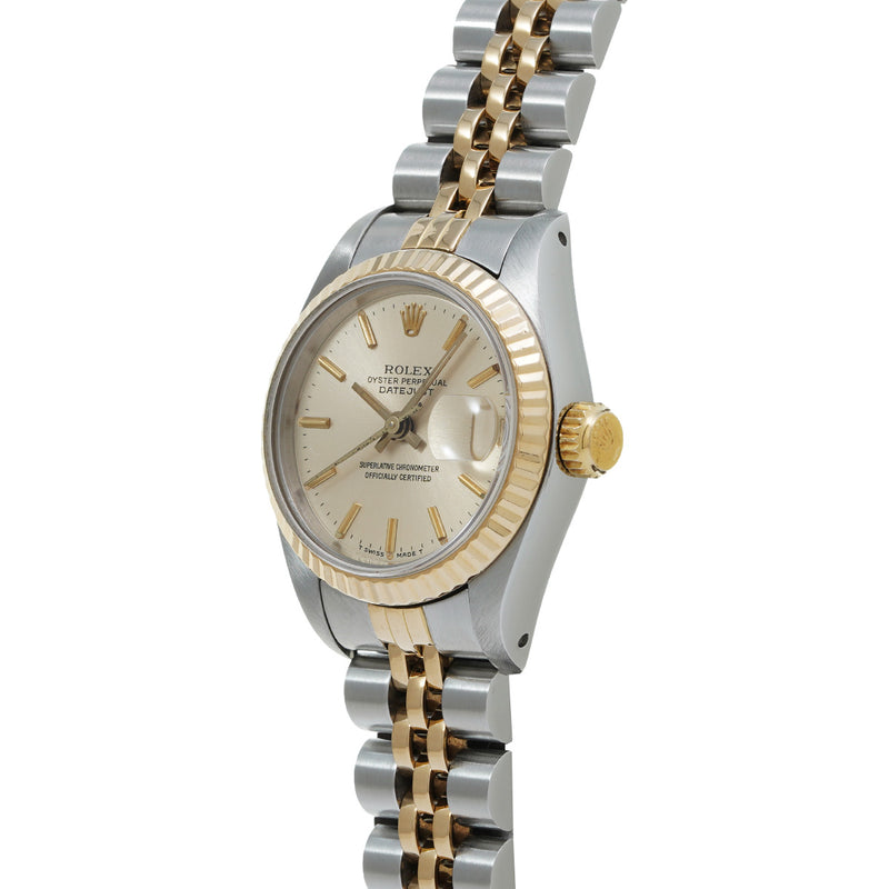 ロレックス デイトジャスト 69173 92番台(1985年頃製造) シャンパン レディース 腕時計 自動巻き 中古 銀蔵