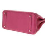 HERMES エルメス オータクロア 32 フューシャピンク □I刻印(2005年頃) レディース コロマンデル ハンドバッグ Bランク 中古 銀蔵