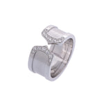 CARTIER カルティエ C2 リング LM ダイヤ #54 14号 メンズ K18ホワイトゴールド リング・指輪 Aランク 中古 銀蔵