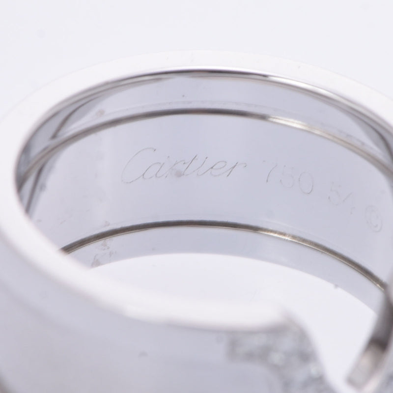 CARTIER カルティエ C2 リング LM ダイヤ #54 14号 メンズ K18ホワイトゴールド リング・指輪 Aランク 中古 銀蔵