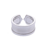 CARTIER カルティエ C2 リング LM ダイヤ #54 14号 メンズ K18ホワイトゴールド リング・指輪 Aランク 中古 銀蔵