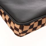 LOUIS VUITTON ルイヴィトン ダミエソバージュ ガゼル ベージュ/ブラウン M93079 メンズ ハラコ/レザー ショルダーバッグ Aランク 中古 銀蔵