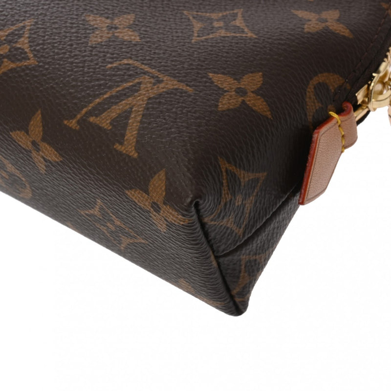 LOUIS VUITTON ルイヴィトン モノグラム ポシェットコスメティック MM ブラウン M46579 ユニセックス モノグラムキャンバス ポーチ Aランク 中古 銀蔵