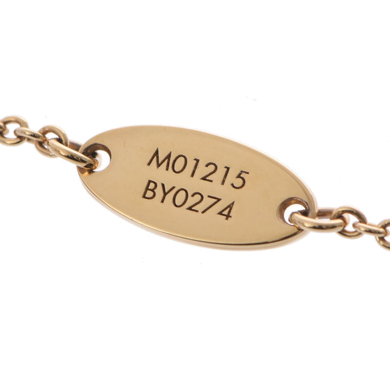 LOUIS VUITTON ルイヴィトン LV アイコニック エナメル ゴールド M01215 レディース メタル ネックレス Aランク 中古 銀蔵