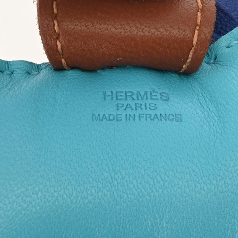 HERMES エルメス ロデオ PM バッグチャーム ブルーアズテック - レディース アニョーミロ キーホルダー Aランク 中古 銀蔵