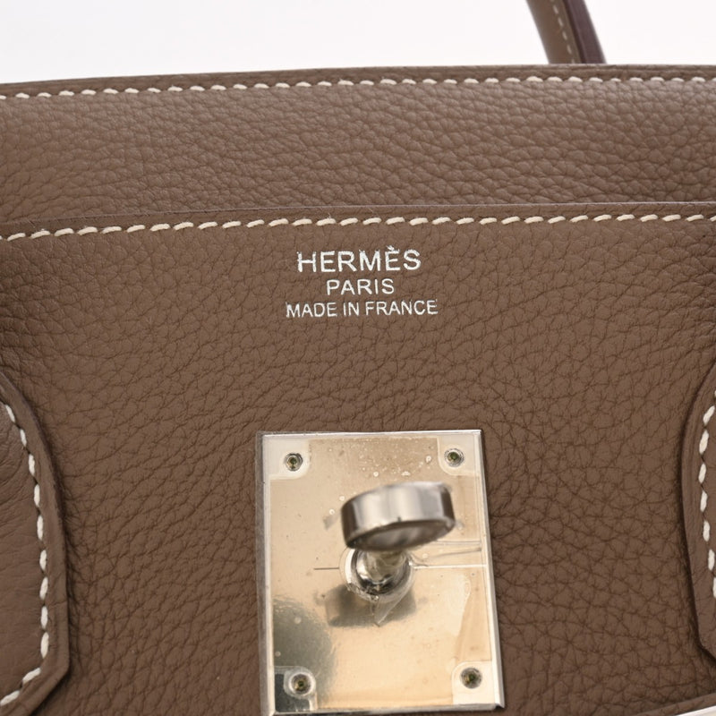 HERMES エルメス バーキン 35 エトゥープ A刻印(2017年頃) ユニセックス トゴ ハンドバッグ 未使用 銀蔵