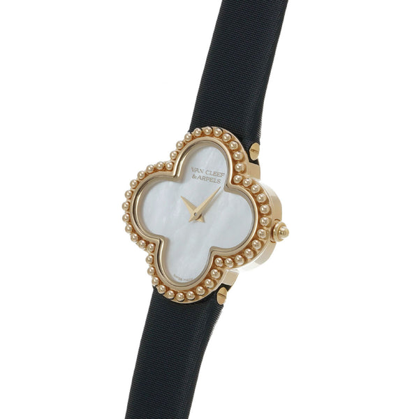 ヴァンクリーフ＆アーペル アルハンブラ スモールモデル VCARD22000 ホワイトシェル レディース 腕時計 クォーツ 中古 銀蔵