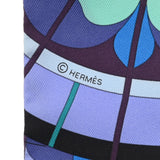 HERMES エルメス ツイリー ROSE DE COMPAS ブルー/グリーン レディース シルク100％ スカーフ Aランク 中古 銀蔵