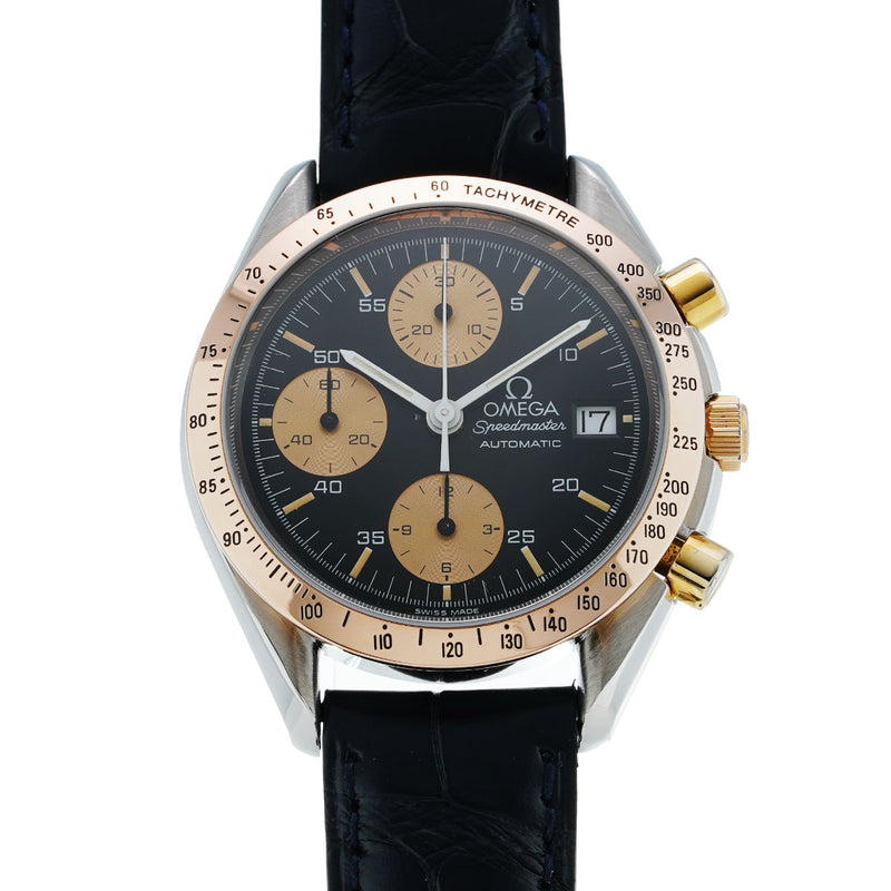 オメガ スピードマスター デイト 3316.50 ブラック/ゴールド メンズ 腕時計 自動巻き 中古 銀蔵