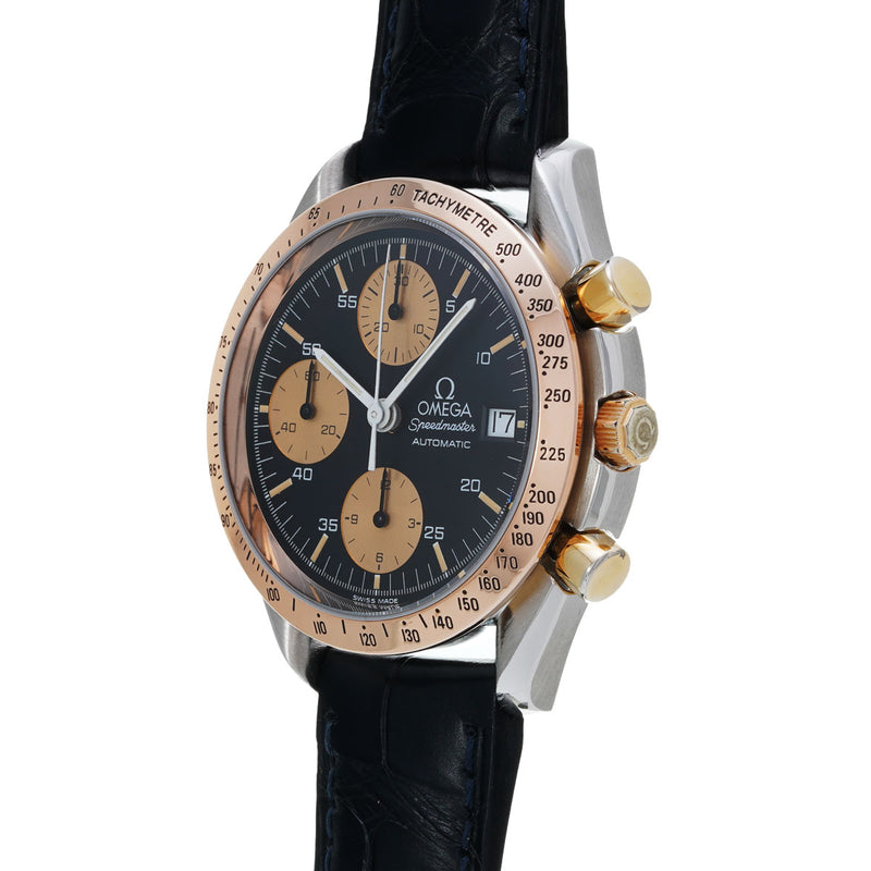 オメガ スピードマスター デイト 3316.50 ブラック/ゴールド メンズ 腕時計 自動巻き 中古 銀蔵