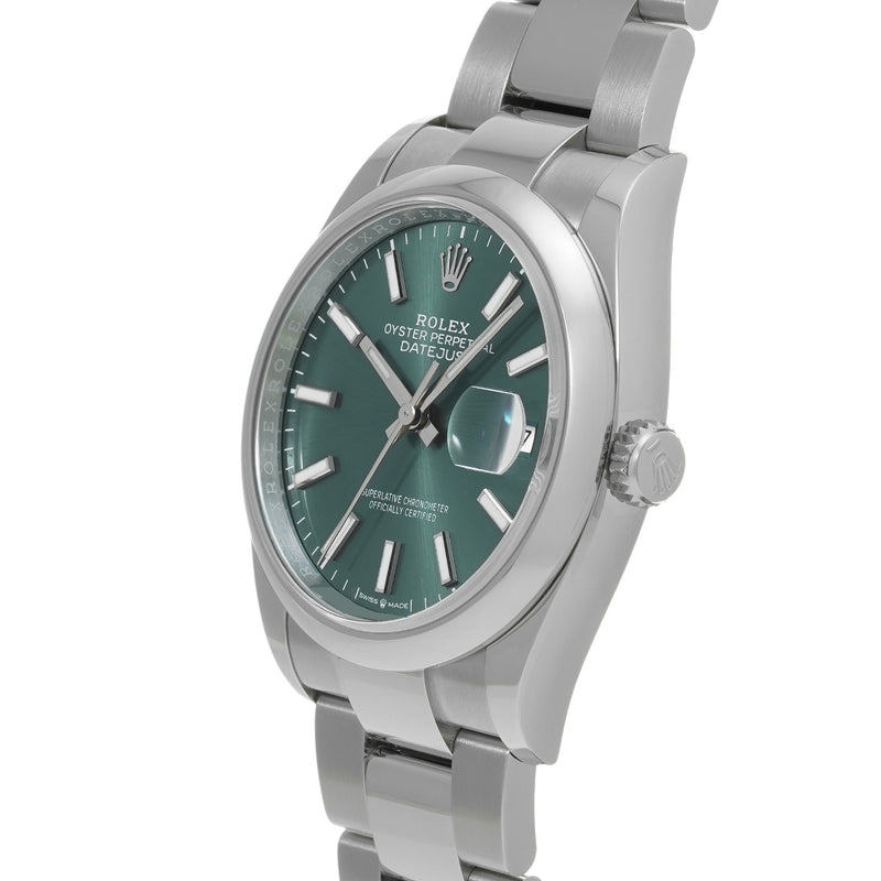 ロレックス デイトジャスト 36 126200 ランダムシリアル ミントグリーン メンズ 腕時計 自動巻き 中古 銀蔵