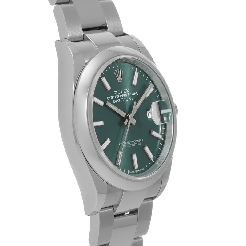 ロレックス デイトジャスト 36 126200 ランダムシリアル ミントグリーン メンズ 腕時計 自動巻き 中古 銀蔵