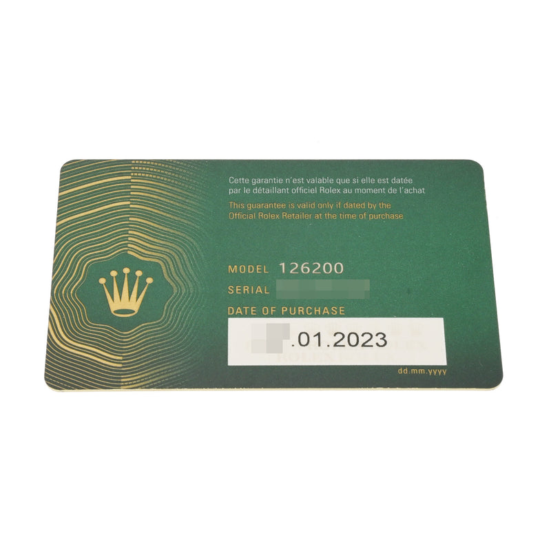 ロレックス デイトジャスト 36 126200 ランダムシリアル ミントグリーン メンズ 腕時計 自動巻き 中古 銀蔵