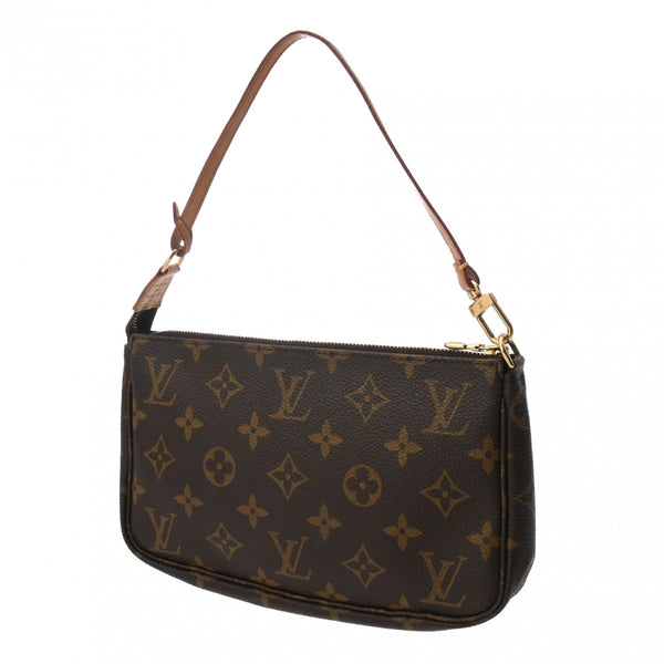 LOUIS VUITTON ルイヴィトン モノグラム ポシェット アクセソワール ブラウン M51980 レディース モノグラムキャンバス アクセサリーポーチ Bランク 中古 銀蔵