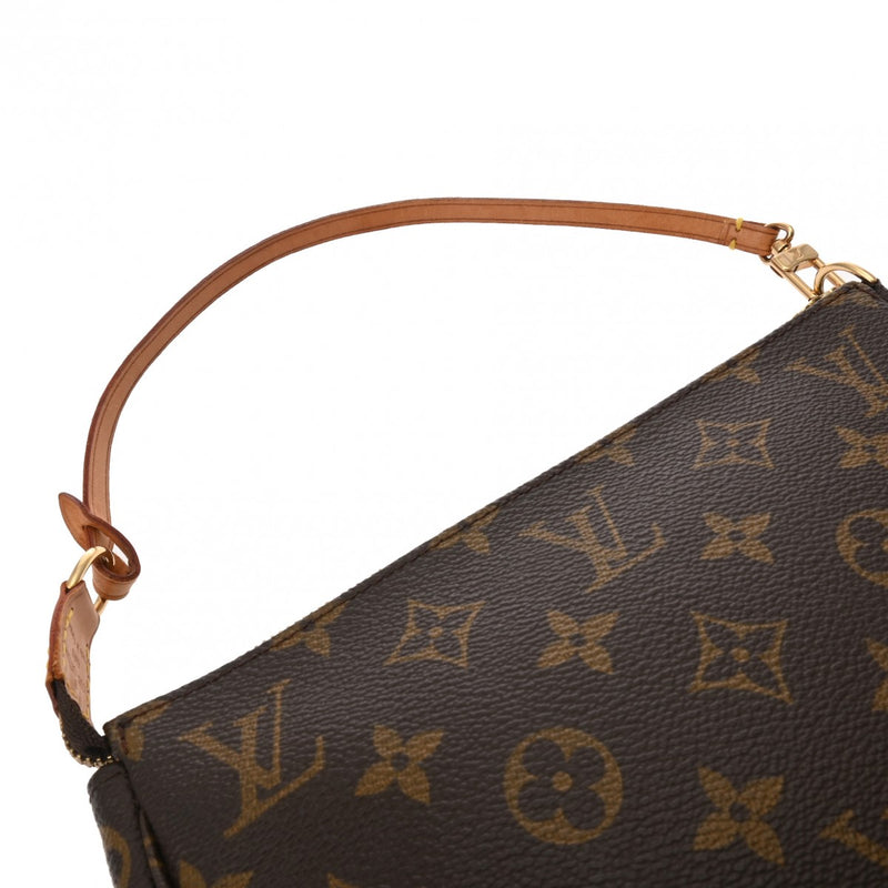 LOUIS VUITTON ルイヴィトン モノグラム ポシェット アクセソワール ブラウン M51980 レディース モノグラムキャンバス アクセサリーポーチ Bランク 中古 銀蔵