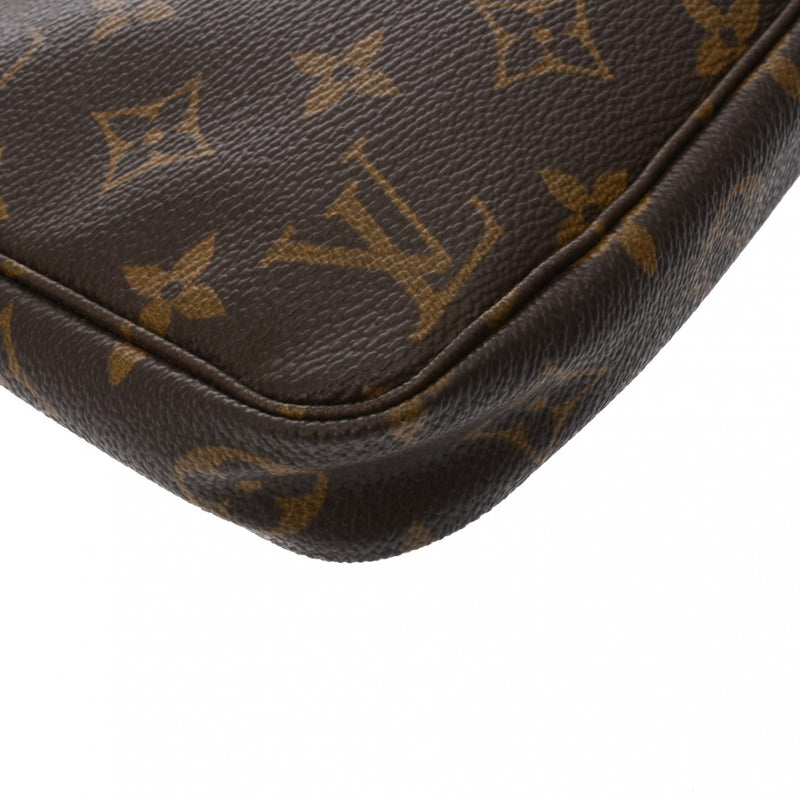 LOUIS VUITTON ルイヴィトン モノグラム ポシェット アクセソワール ブラウン M51980 レディース モノグラムキャンバス アクセサリーポーチ Bランク 中古 銀蔵