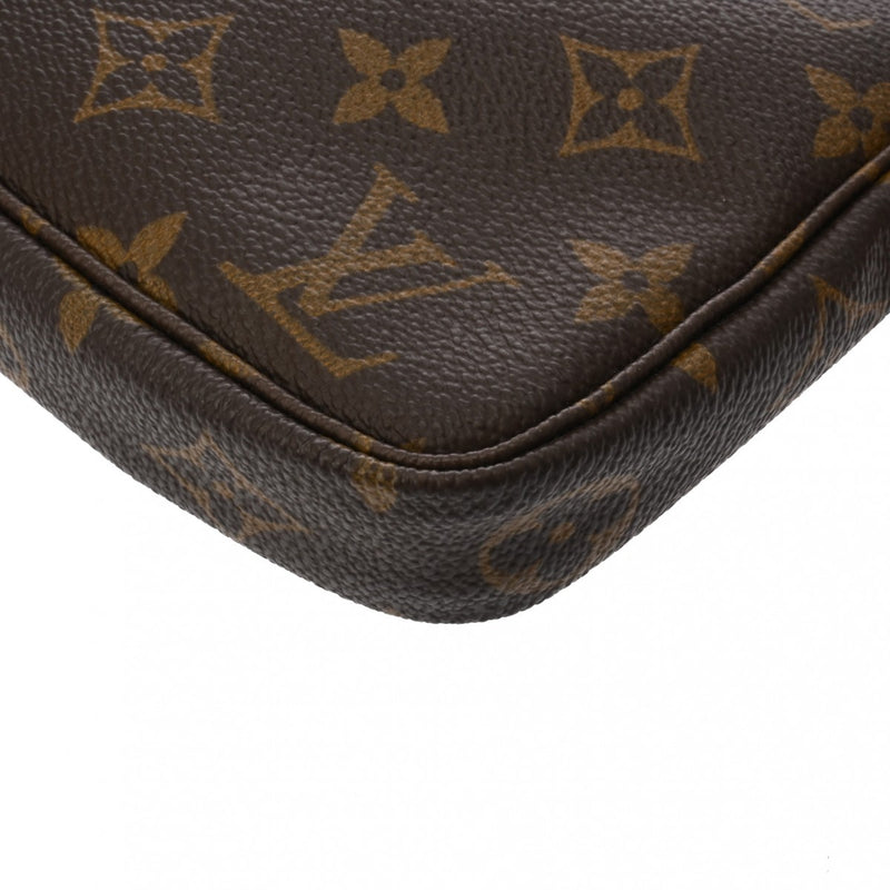 LOUIS VUITTON ルイヴィトン モノグラム ポシェット アクセソワール ブラウン M51980 レディース モノグラムキャンバス アクセサリーポーチ Bランク 中古 銀蔵