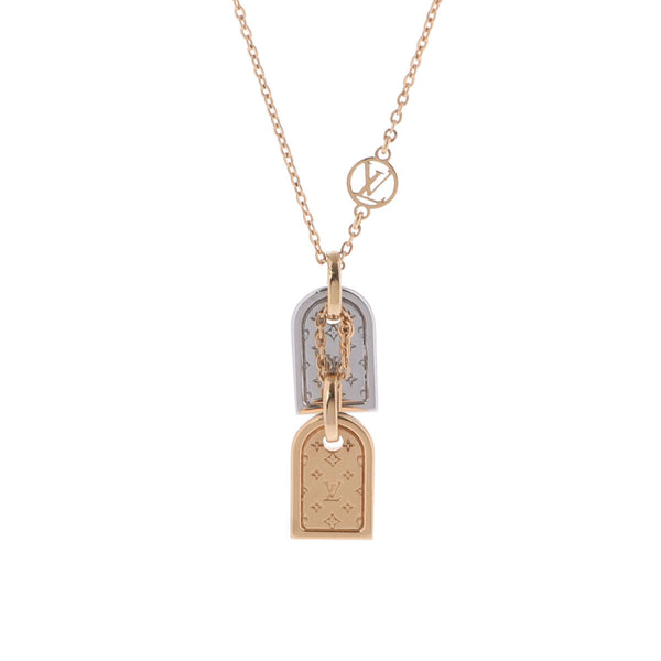 LOUIS VUITTON ネックレス ナノグラム ペンダント M63141 ルイヴィトンネックレス ナノグラム レディース メタル ネックレス