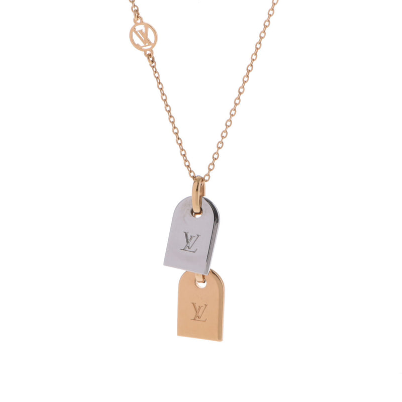LOUIS VUITTON ルイヴィトン ネックレス ナノグラム M63141 レディース メタル ネックレス Aランク 中古 銀蔵