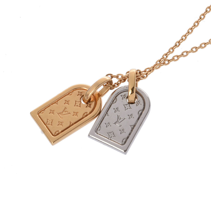 LOUIS VUITTON ルイヴィトン ネックレス ナノグラム M63141 レディース メタル ネックレス Aランク 中古 銀蔵