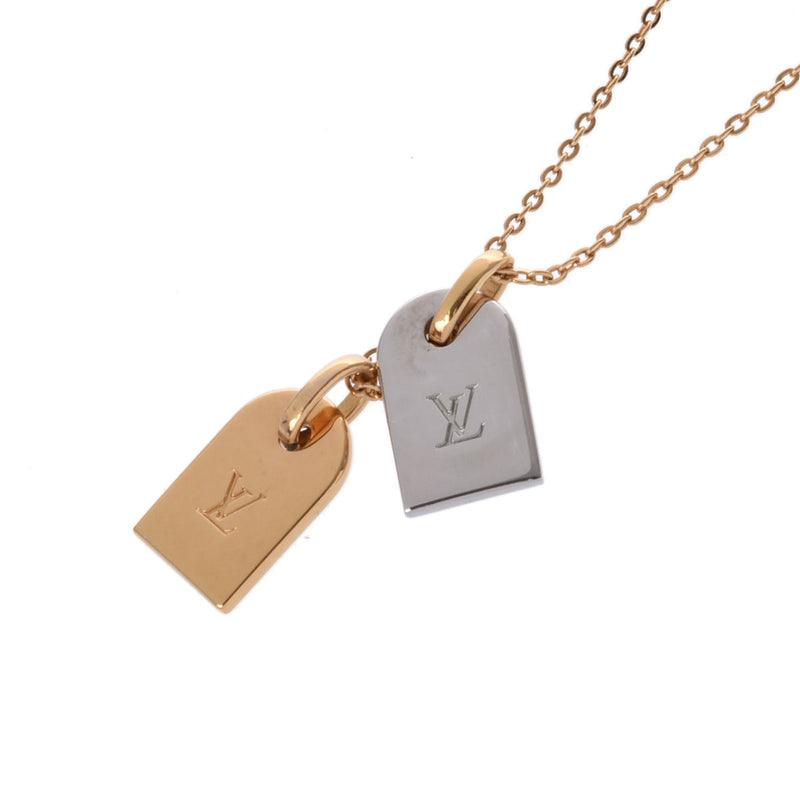 LOUIS VUITTON ルイヴィトン ネックレス ナノグラム M63141 レディース メタル ネックレス Aランク 中古 銀蔵