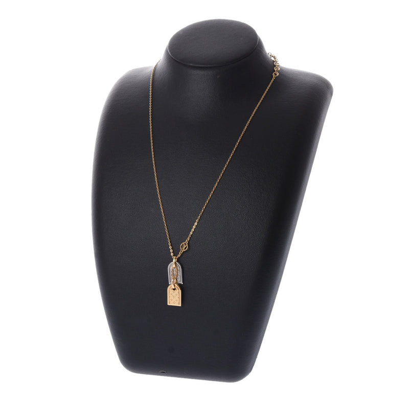 LOUIS VUITTON ルイヴィトン ネックレス ナノグラム M63141 レディース メタル ネックレス Aランク 中古 銀蔵