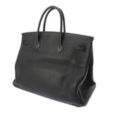 HERMES エルメス バーキン 40 ブラック □P刻印(2012年頃) ユニセックス トゴ ハンドバッグ ABランク 中古 銀蔵