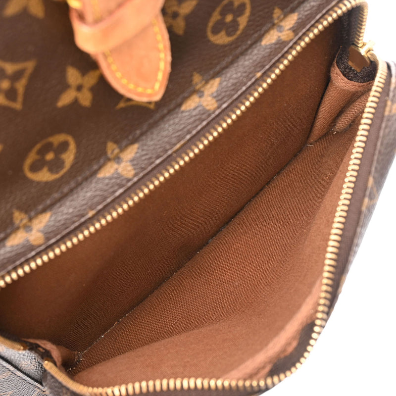 LOUIS VUITTON ルイヴィトン モノグラム モンスリ GM ブラウン M51135 ユニセックス モノグラムキャンバス リュック・デイパック Bランク 中古 銀蔵