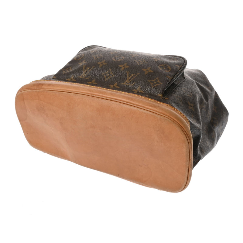 LOUIS VUITTON ルイヴィトン モノグラム モンスリ GM ブラウン M51135 ユニセックス モノグラムキャンバス リュック・デイパック Bランク 中古 銀蔵