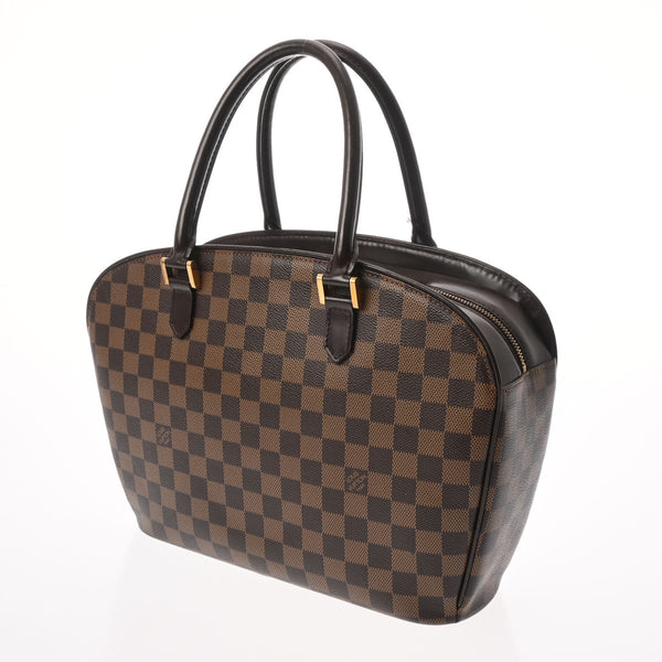 LOUIS VUITTON ルイヴィトン ダミエ サリア オリゾンタル ブラウン N51282 レディース ダミエキャンバス ハンドバッグ Bランク 中古 銀蔵