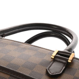 LOUIS VUITTON ルイヴィトン ダミエ サリア オリゾンタル ブラウン N51282 レディース ダミエキャンバス ハンドバッグ Bランク 中古 銀蔵