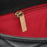 CHANEL シャネル マトラッセ チェーンショルダー ブラック レディース キャビアスキン ハンドバッグ Aランク 中古 銀蔵