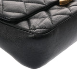 CHANEL シャネル マトラッセ チェーンショルダー ブラック レディース キャビアスキン ハンドバッグ Aランク 中古 銀蔵