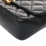 CHANEL シャネル マトラッセ チェーンショルダー ブラック レディース キャビアスキン ハンドバッグ Aランク 中古 銀蔵