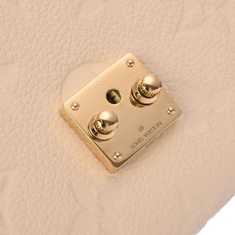 LOUIS VUITTON ルイヴィトン モノグラムアンプラント ポルトフォイユ サラ メティス クレーム M83276 レディース レザー 長財布 新同 中古 銀蔵