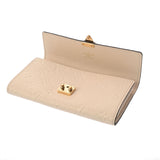 LOUIS VUITTON ルイヴィトン モノグラムアンプラント ポルトフォイユ サラ メティス クレーム M83276 レディース レザー 長財布 新同 中古 銀蔵