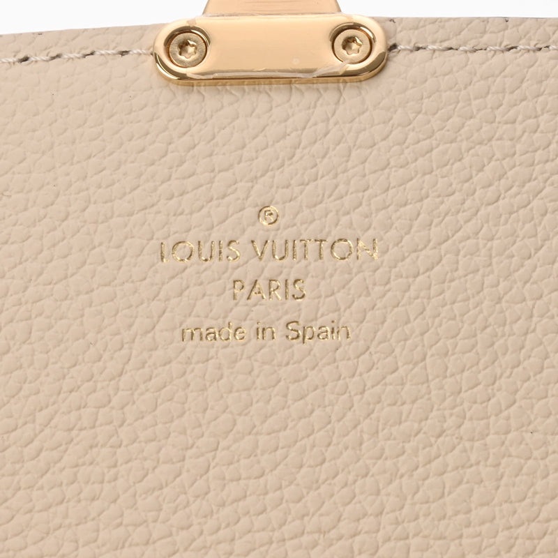 LOUIS VUITTON ルイヴィトン モノグラムアンプラント ポルトフォイユ サラ メティス クレーム M83276 レディース レザー 長財布 新同 中古 銀蔵