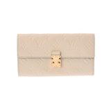 LOUIS VUITTON ルイヴィトン モノグラムアンプラント ポルトフォイユ サラ メティス クレーム M83276 レディース レザー 長財布 新同 中古 銀蔵