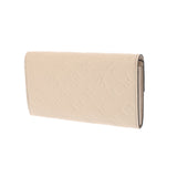 LOUIS VUITTON ルイヴィトン モノグラムアンプラント ポルトフォイユ サラ メティス クレーム M83276 レディース レザー 長財布 新同 中古 銀蔵