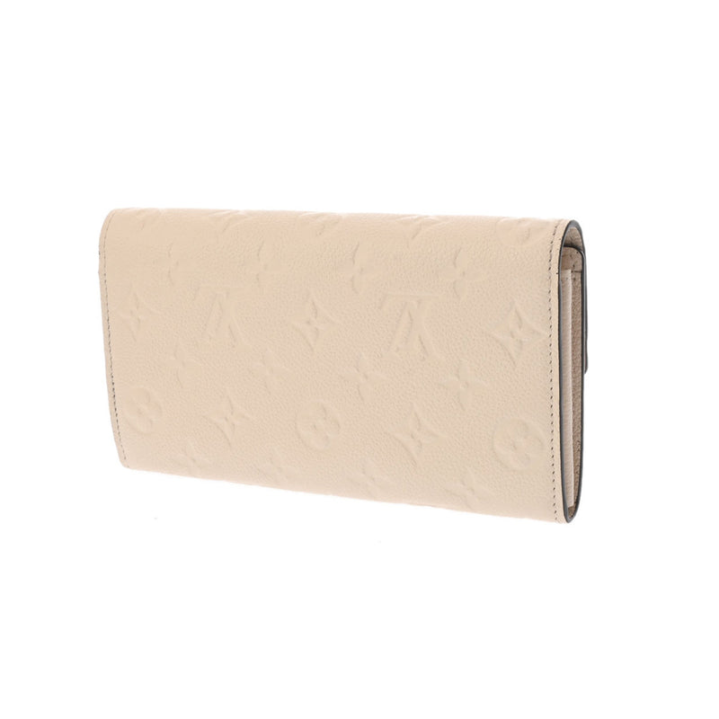 LOUIS VUITTON ルイヴィトン モノグラムアンプラント ポルトフォイユ サラ メティス クレーム M83276 レディース レザー 長財布 新同 中古 銀蔵