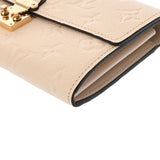 LOUIS VUITTON ルイヴィトン モノグラムアンプラント ポルトフォイユ サラ メティス クレーム M83276 レディース レザー 長財布 新同 中古 銀蔵