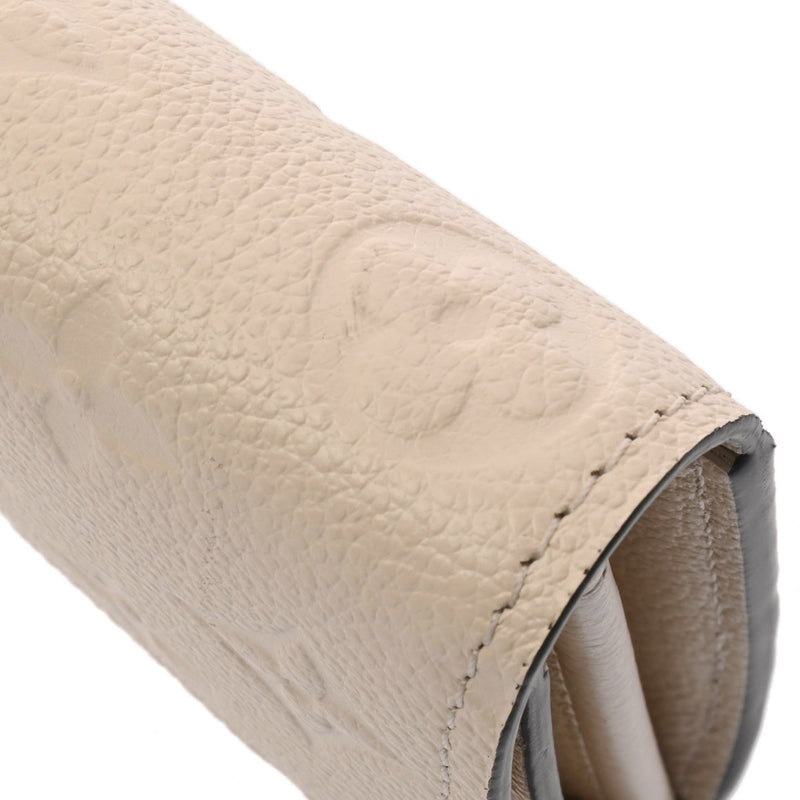 LOUIS VUITTON ルイヴィトン モノグラムアンプラント ポルトフォイユ サラ メティス クレーム M83276 レディース レザー 長財布 新同 中古 銀蔵