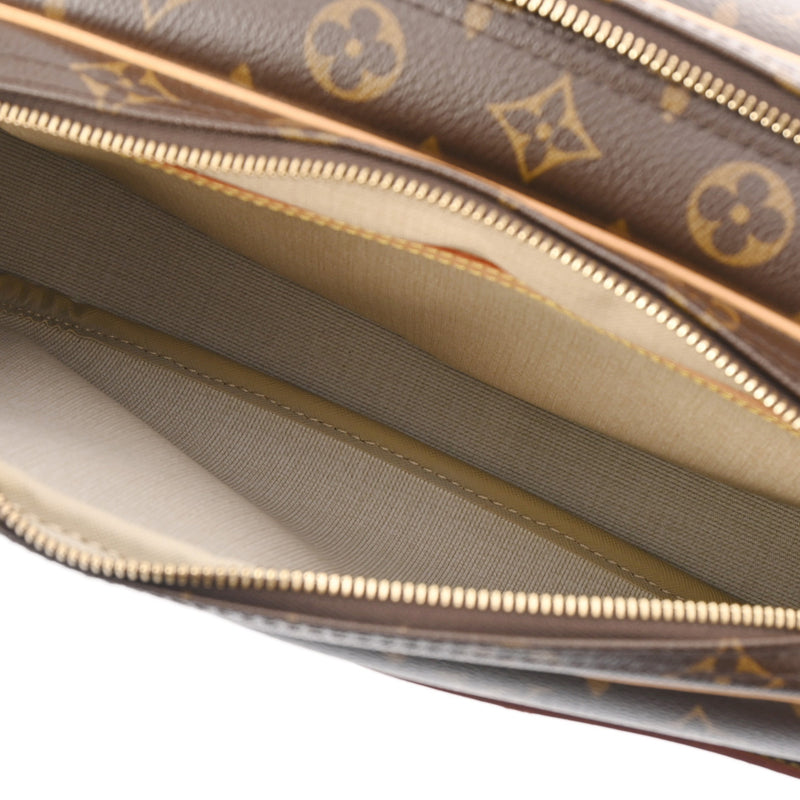 LOUIS VUITTON ルイヴィトン モノグラム リポーター PM ブラウン M45254 ユニセックス モノグラムキャンバス ショルダーバッグ Aランク 中古 銀蔵